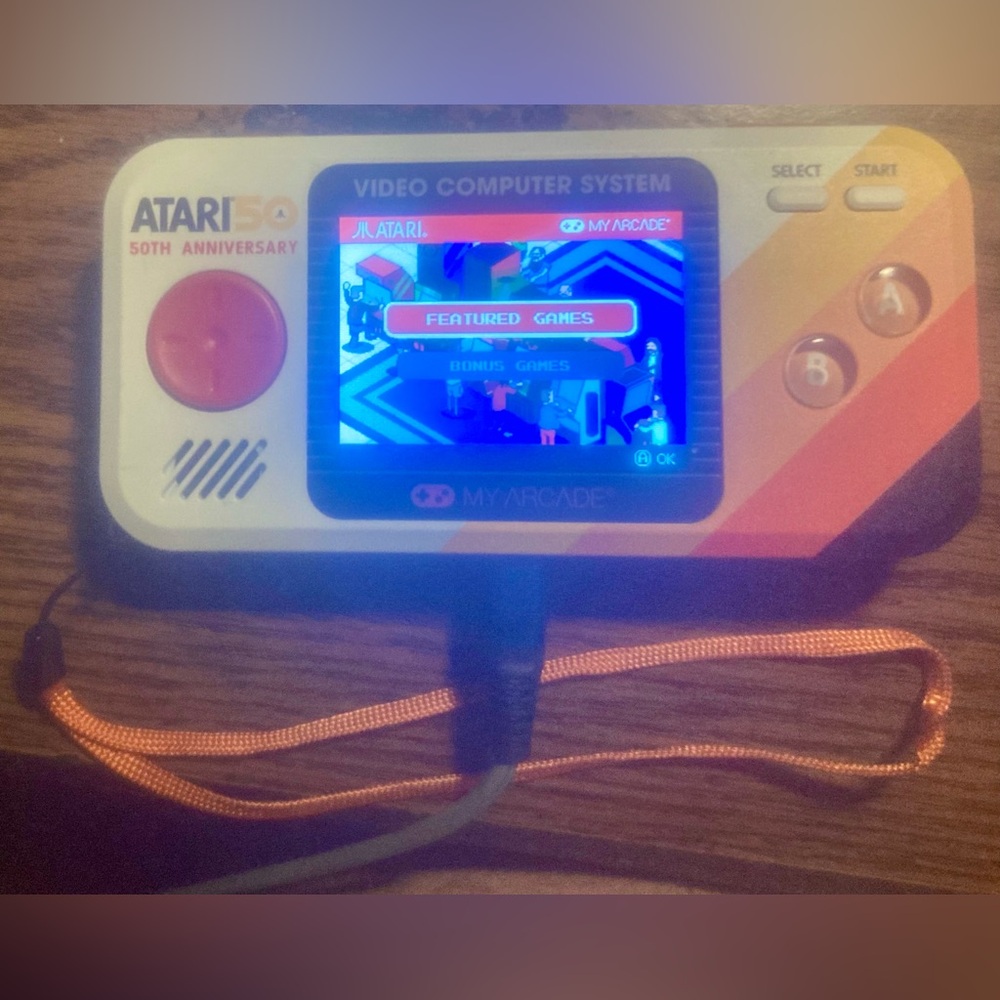 Pocket Player Pro Atari Portable Gaming System (100 Games in 1) with USB Cable